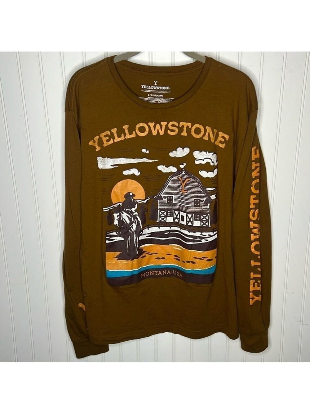Yellowstone Long Sleeve Tee Size Large